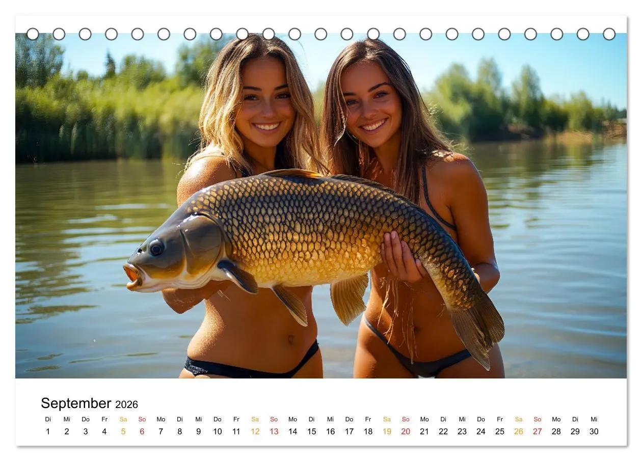 Bild: 9783457336236 | Hecht und Karpfen (Tischkalender 2026 DIN A5 quer), CALVENDO...