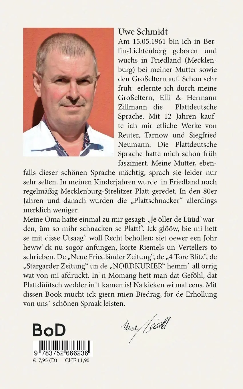 Rückseite: 9783752666236 | Gustav von`n Helpter Barg | Uwe Schmidt | Taschenbuch | Paperback