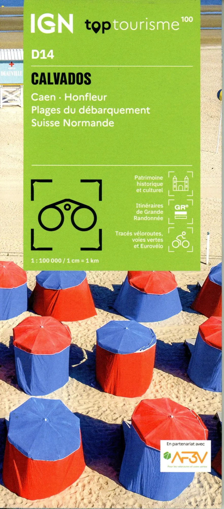 Cover: 9782758556336 | 14 Calvados -Caen | (Land-)Karte | IGN Top 100 départemental | 2026