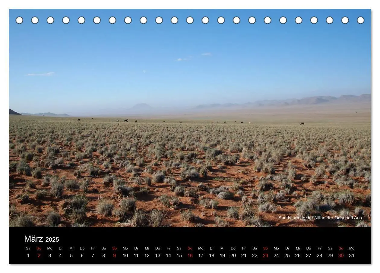 Bild: 9783435786336 | Namibia (Tischkalender 2025 DIN A5 quer), CALVENDO Monatskalender