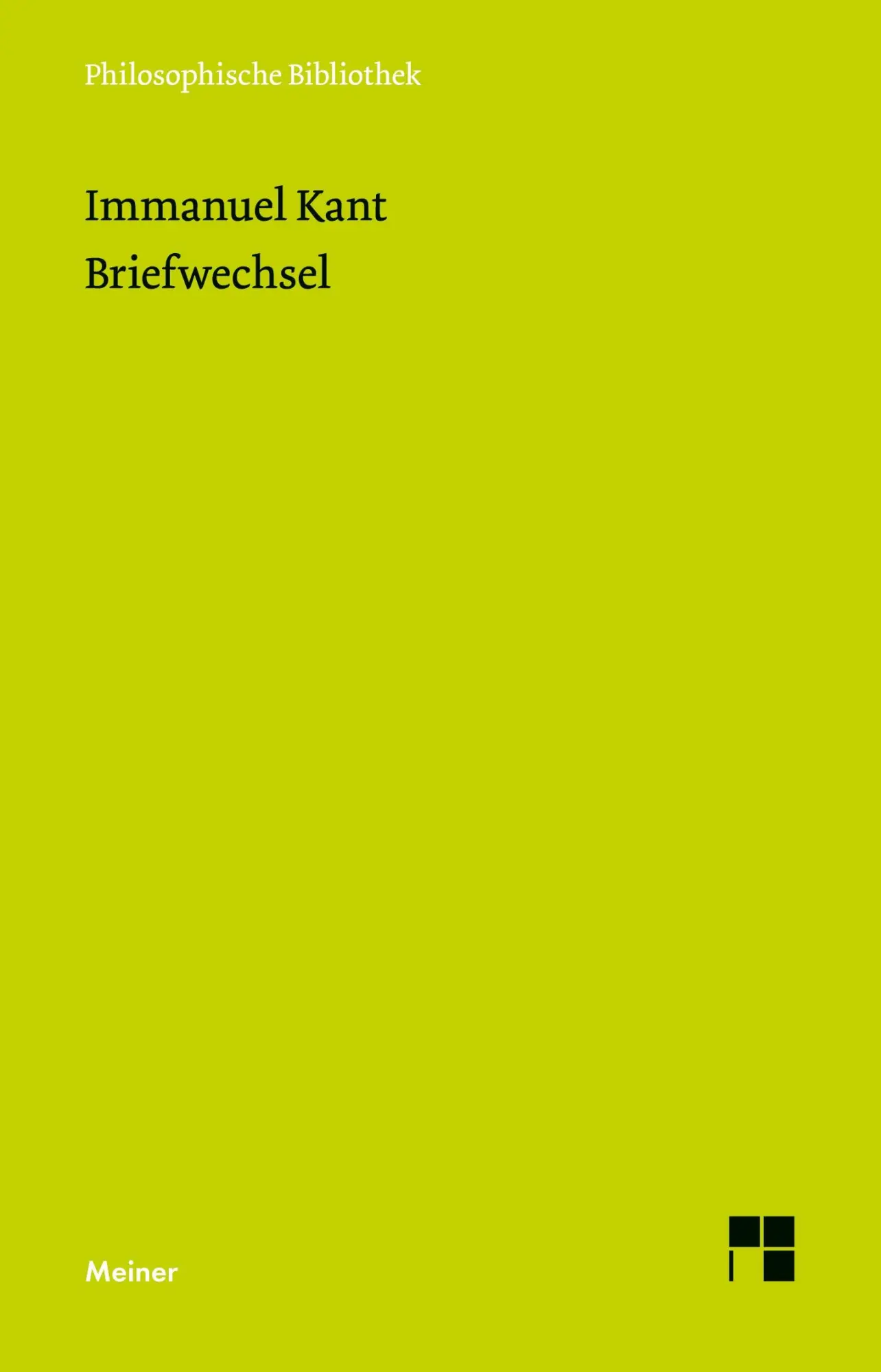 Cover: 9783787306336 | Briefwechsel | Immanuel Kant | Buch | 1048 S. | Deutsch | 1986