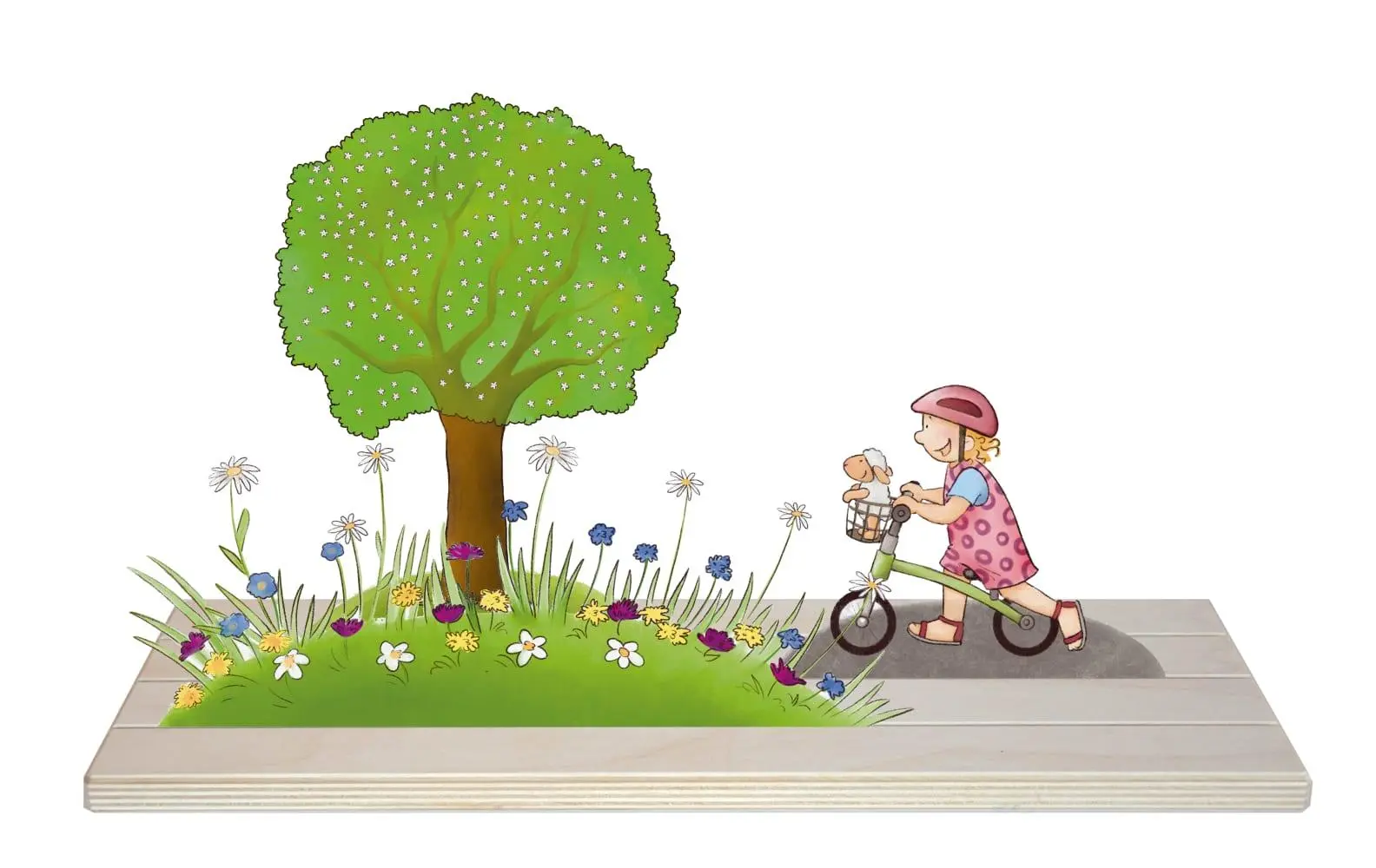 Bild: 4260179516436 | Emma und Paul erleben den Frühling. Erzählschienen-Figurenset | Lehner