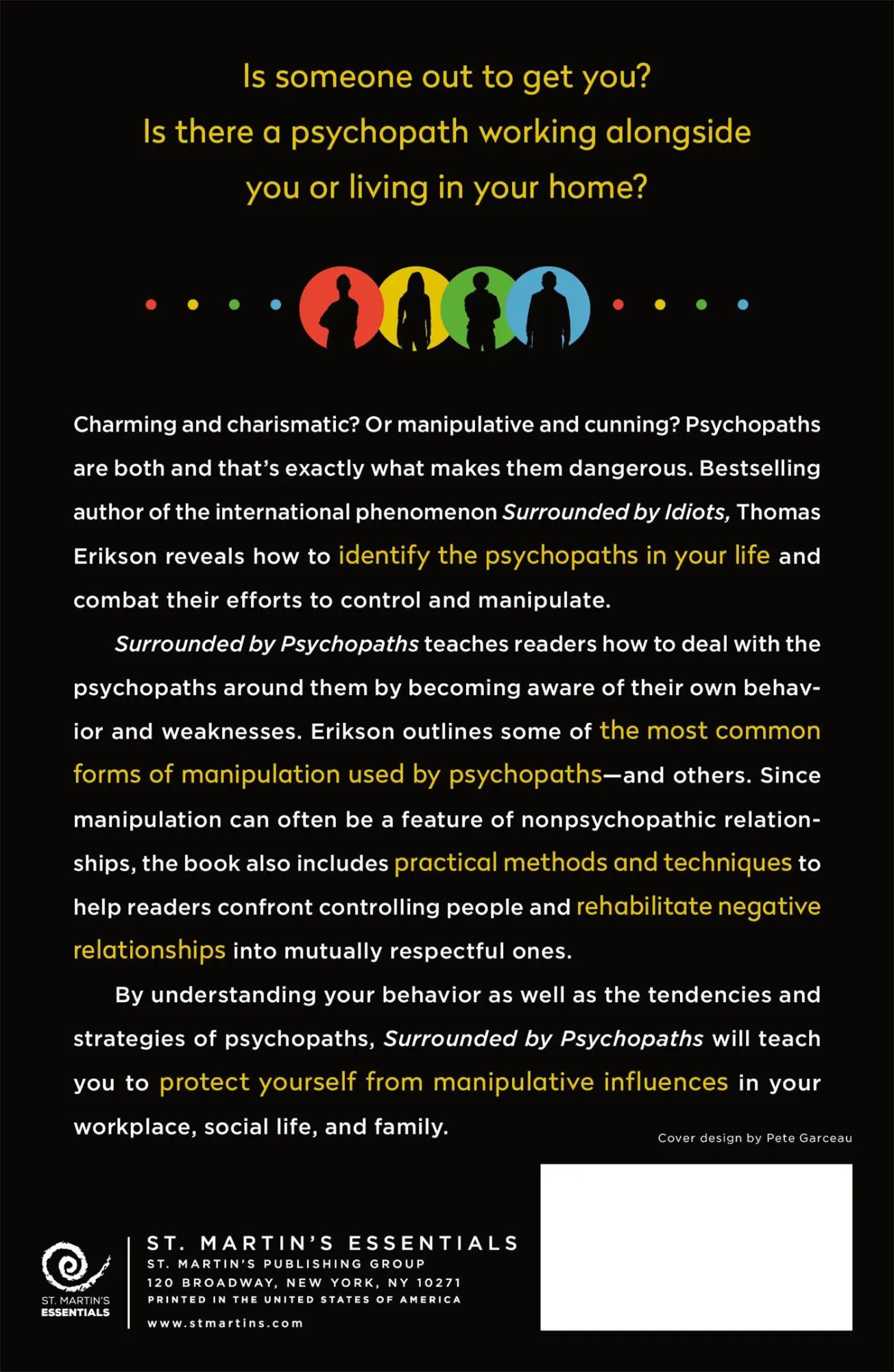 Rückseite: 9781250816436 | Surrounded by Psychopaths | Thomas Erikson | Taschenbuch | Englisch