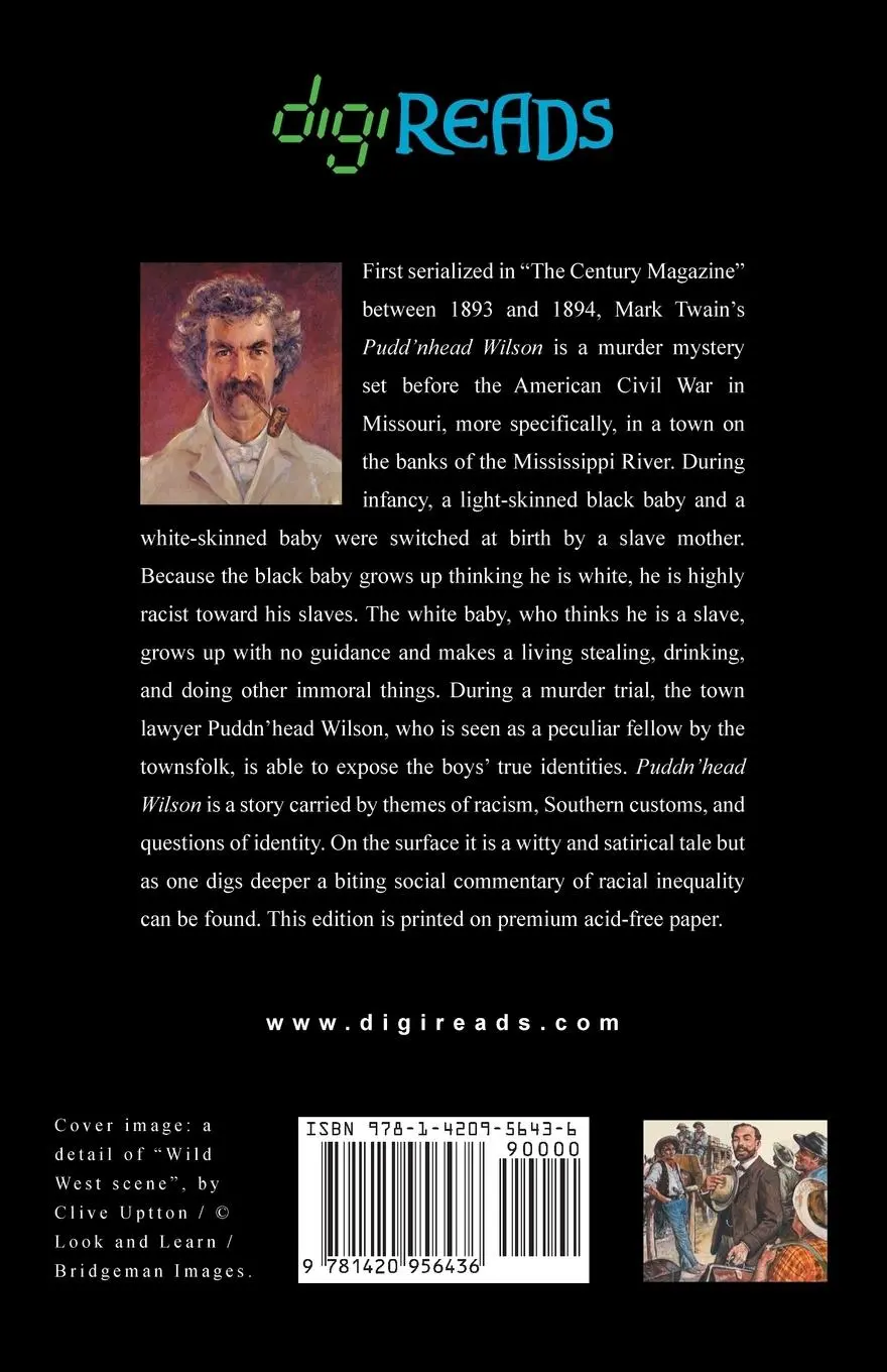 Rückseite: 9781420956436 | Pudd'nhead Wilson | Mark Twain | Taschenbuch | Kartoniert / Broschiert