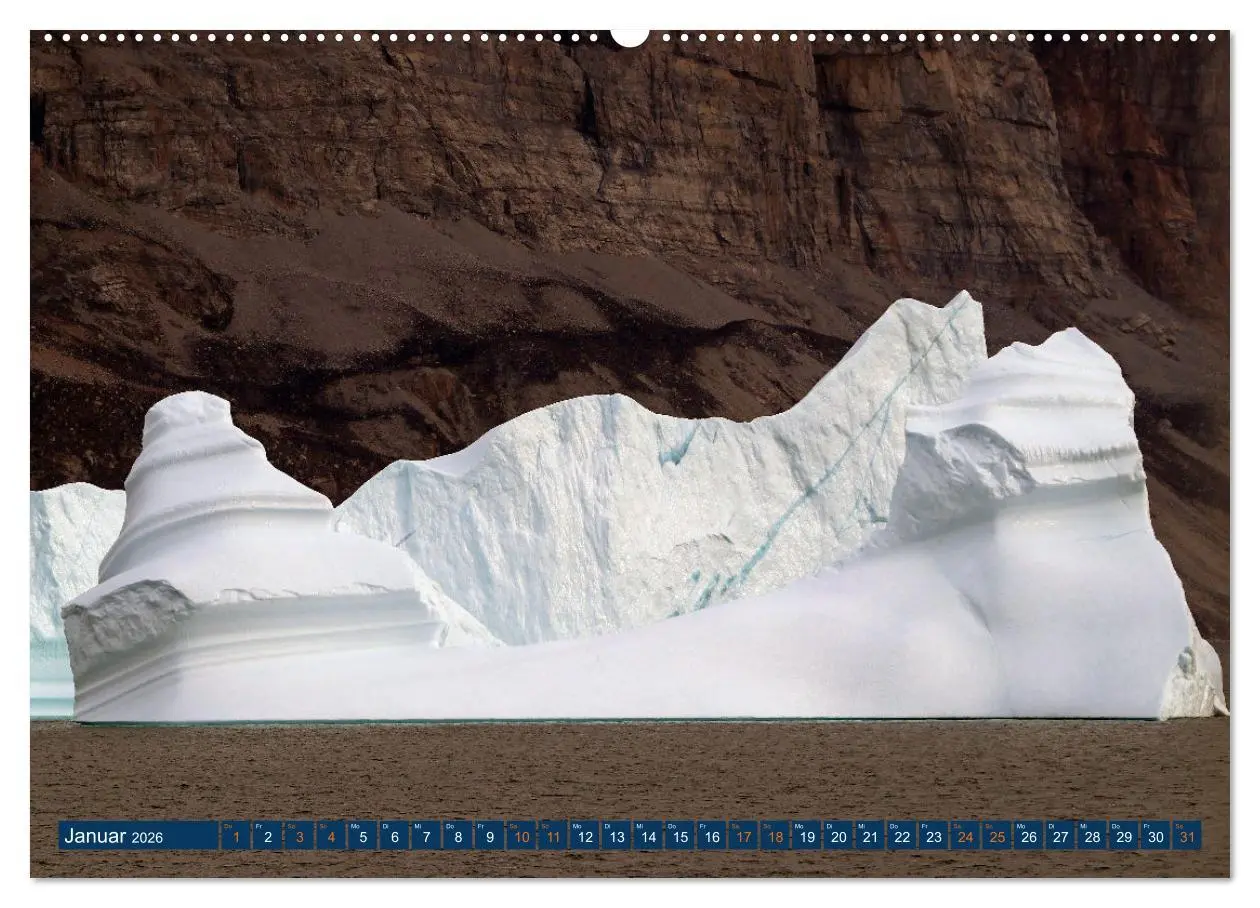Bild: 9783457486436 | Berge aus Eis (Wandkalender 2026 DIN A2 quer), CALVENDO Monatskalender