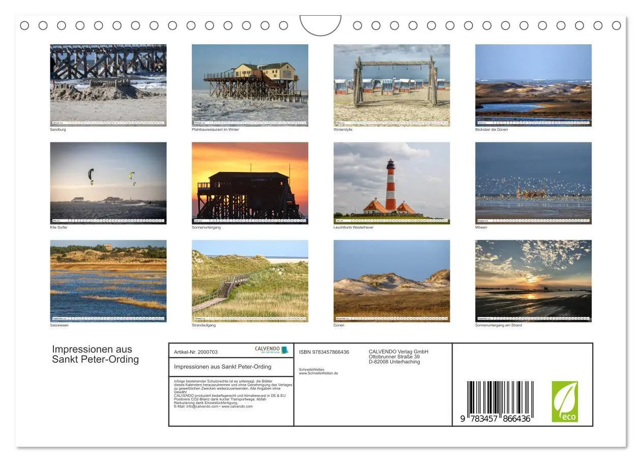 Bild: 9783457866436 | Impressionen aus Sankt Peter-Ording (Wandkalender 2026 DIN A4...