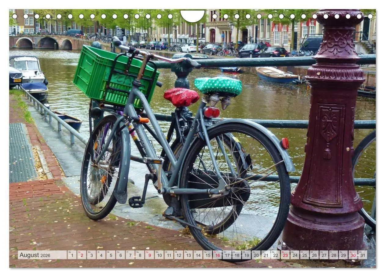 Bild: 9783516196436 | Amsterdam (Wandkalender 2026 DIN A4 quer), CALVENDO Monatskalender