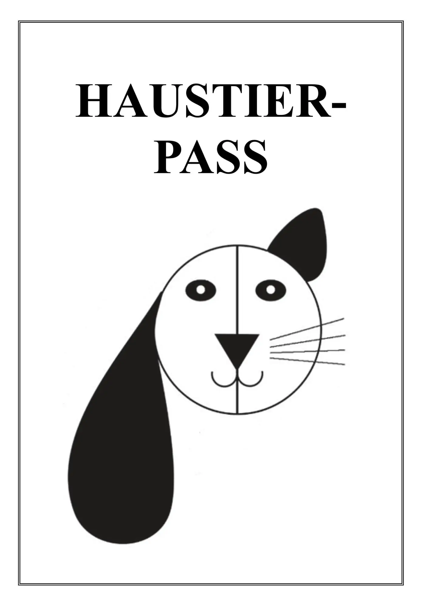 Cover: 9783752886436 | Haustier-Pass | Brigitte Friedl | Taschenbuch | 36 S. | Deutsch | 2018