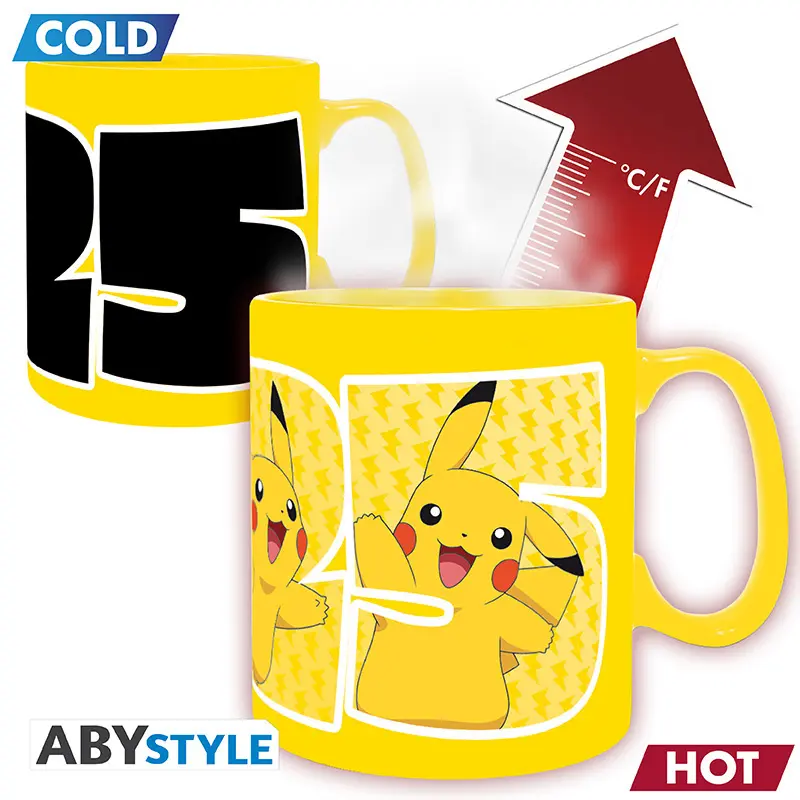 POKEMON - Mug Heat Change - 460 ml - Pikachu 25 - CB box