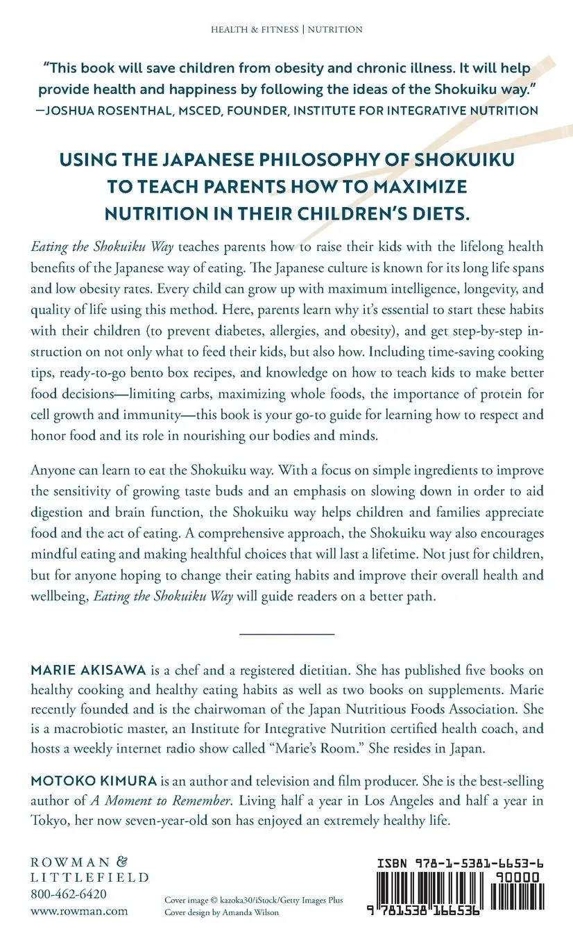 Rückseite: 9781538166536 | Eating the Shokuiku Way | Marie Akisawa (u. a.) | Buch | Gebunden