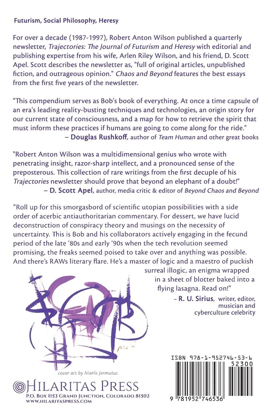Rückseite: 9781952746536 | Chaos and Beyond | The Best of Trajectories | Robert Anton Wilson