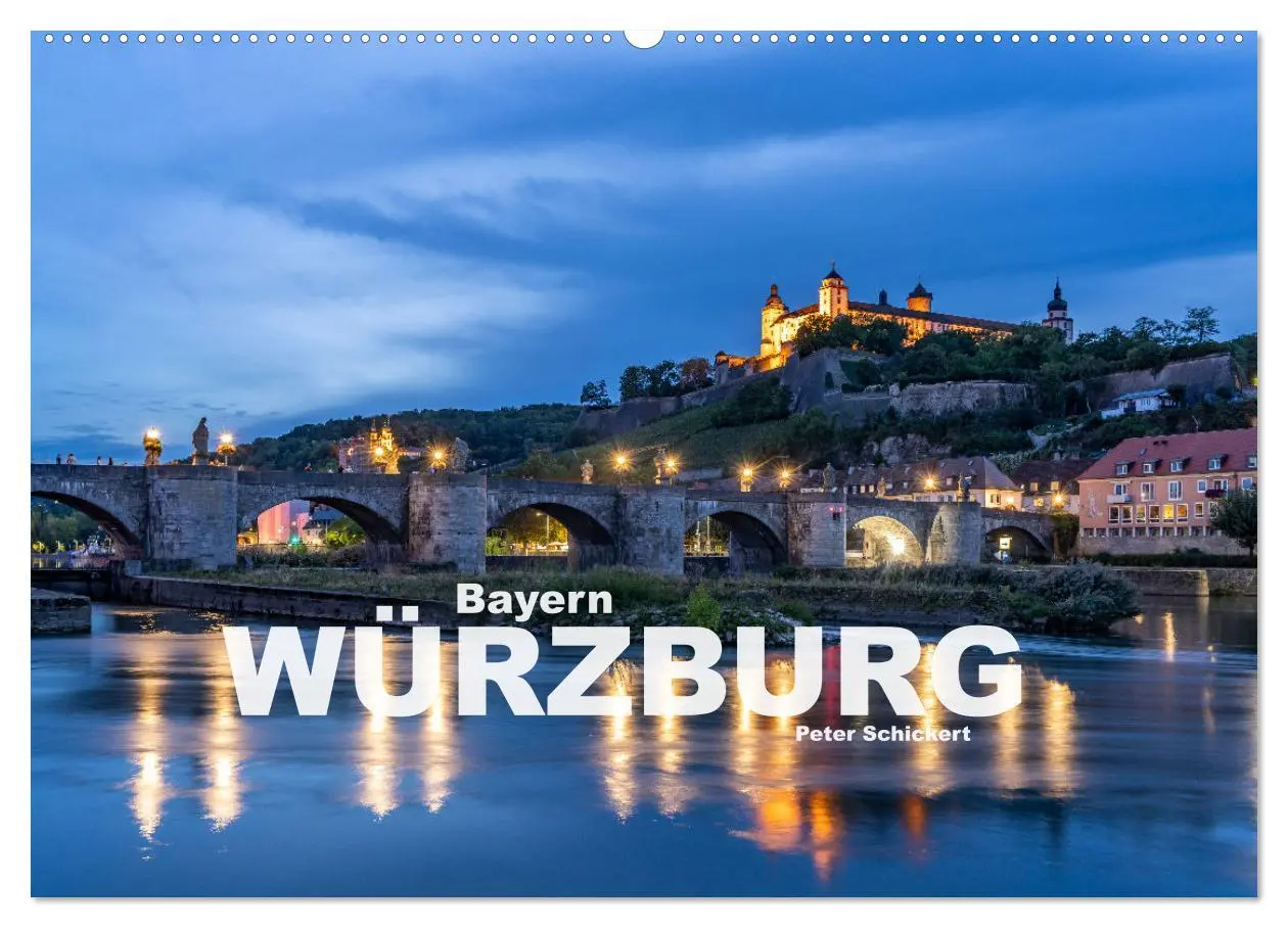 Cover: 9783457786536 | Würzburg - Bayern (Wandkalender 2026 DIN A2 quer), CALVENDO...