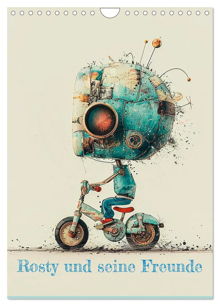 Cover: 9783516256536 | Rosty und seine Freunde (Wandkalender 2026 DIN A4 hoch), CALVENDO...
