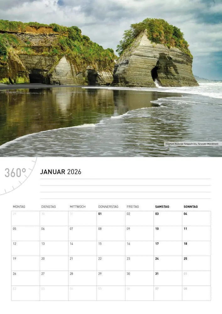 Bild: 9783968556536 | Neuseeland Broschürenkalender 2026 | Christian Heeb | Kalender | 28 S.