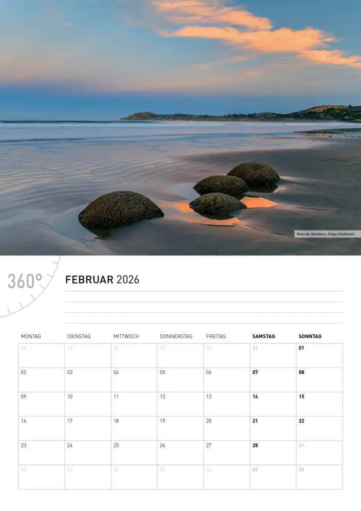 Bild: 9783968556536 | Neuseeland Broschürenkalender 2026 | Christian Heeb | Kalender | 28 S.