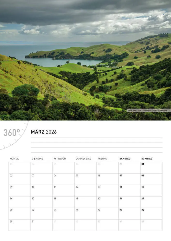 Bild: 9783968556536 | Neuseeland Broschürenkalender 2026 | Christian Heeb | Kalender | 28 S.
