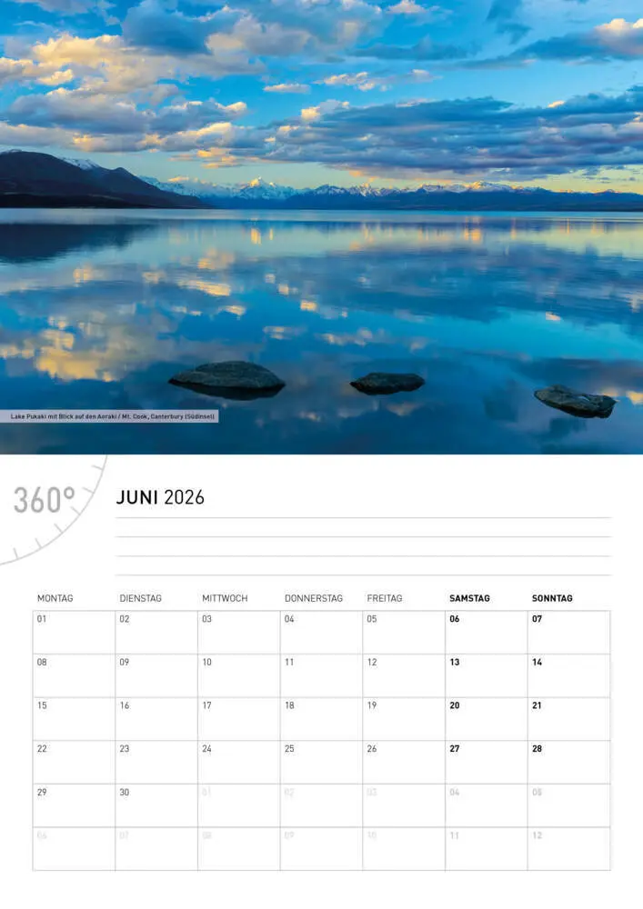 Bild: 9783968556536 | Neuseeland Broschürenkalender 2026 | Christian Heeb | Kalender | 28 S.