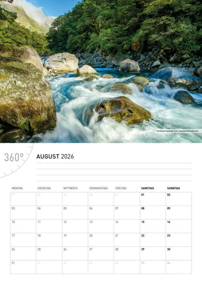 Bild: 9783968556536 | Neuseeland Broschürenkalender 2026 | Christian Heeb | Kalender | 28 S.