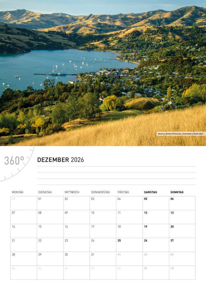 Bild: 9783968556536 | Neuseeland Broschürenkalender 2026 | Christian Heeb | Kalender | 28 S.