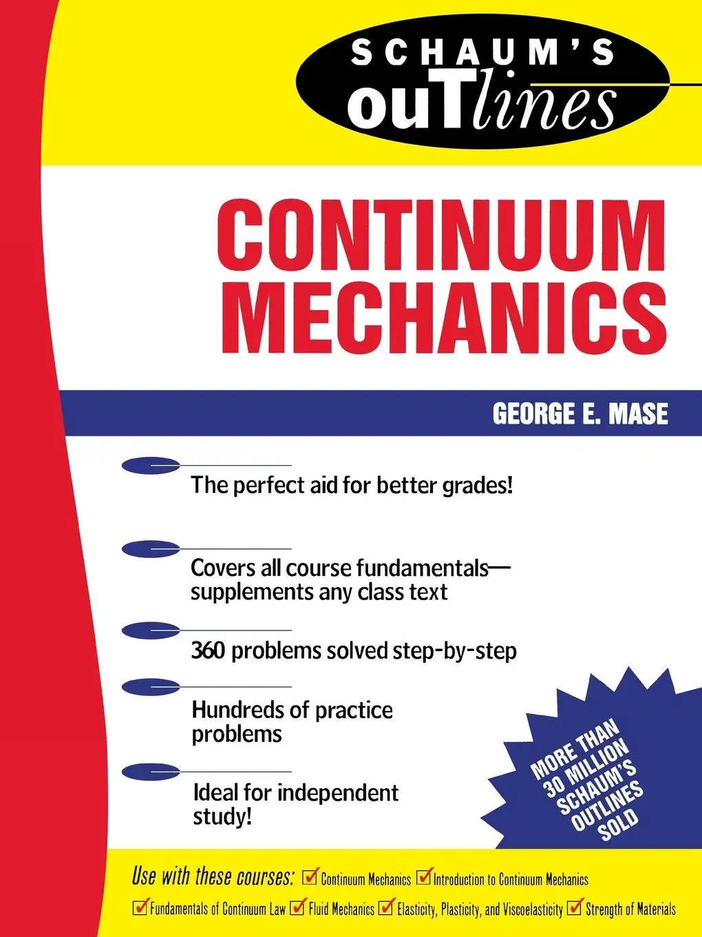 Cover: 9780070406636 | Schaum's Outline of Continuum Mechanics | George Mase | Taschenbuch