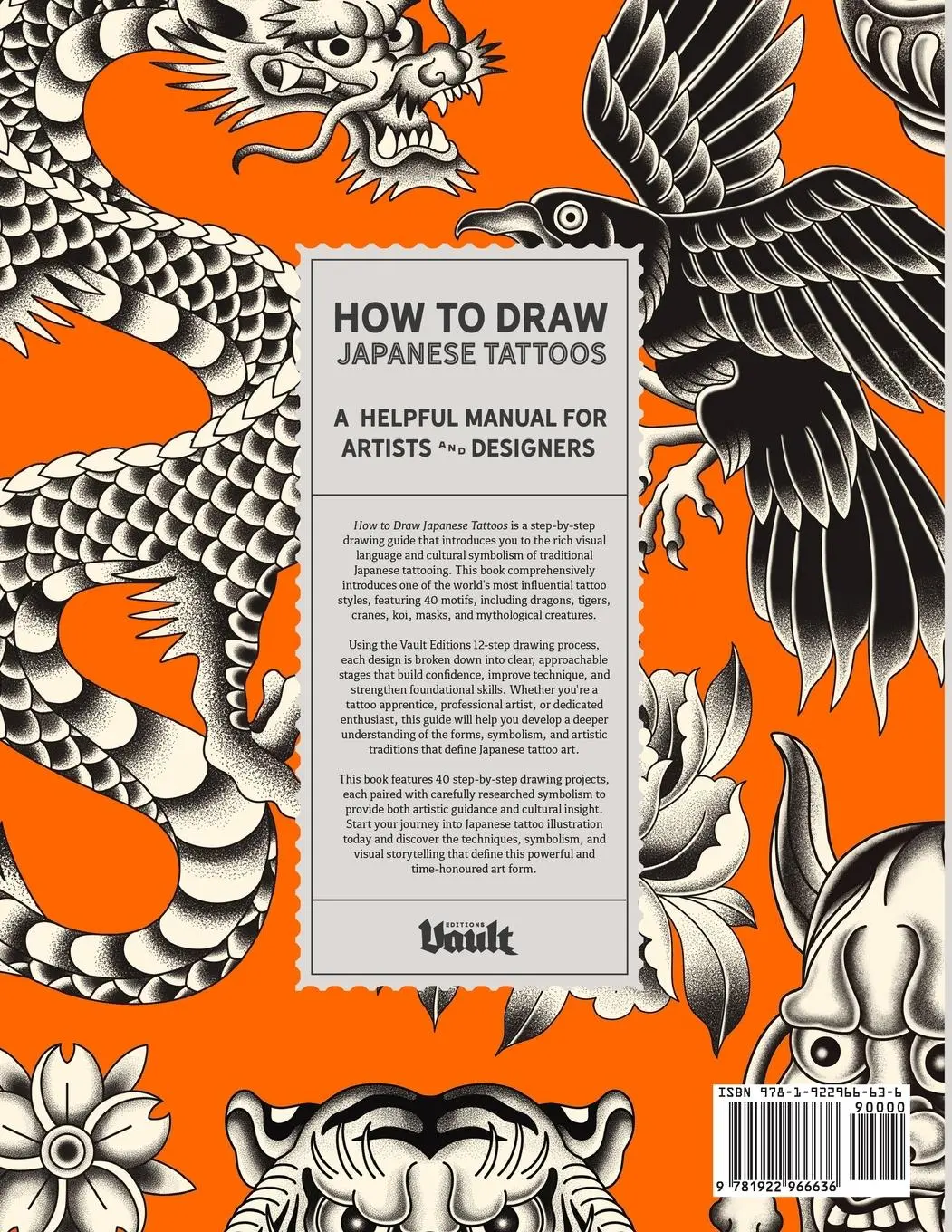 Rückseite: 9781922966636 | How to Draw Japanese Tattoos | Kale James | Taschenbuch | Englisch