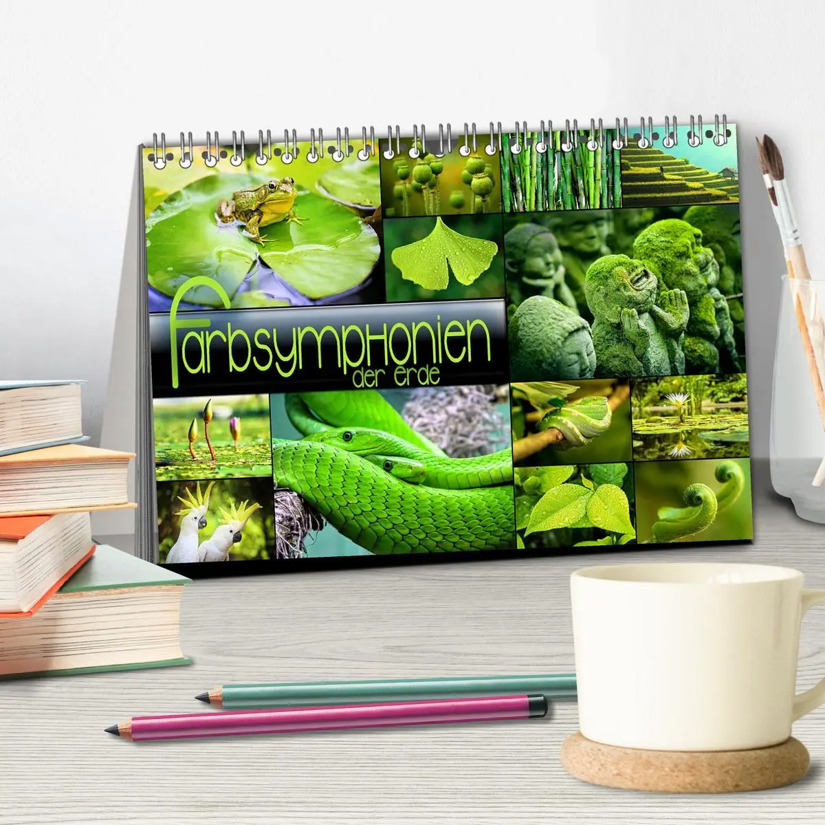 Bild: 9783457606636 | Farbsymphonien der Erde (Tischkalender 2026 DIN A5 quer), CALVENDO...