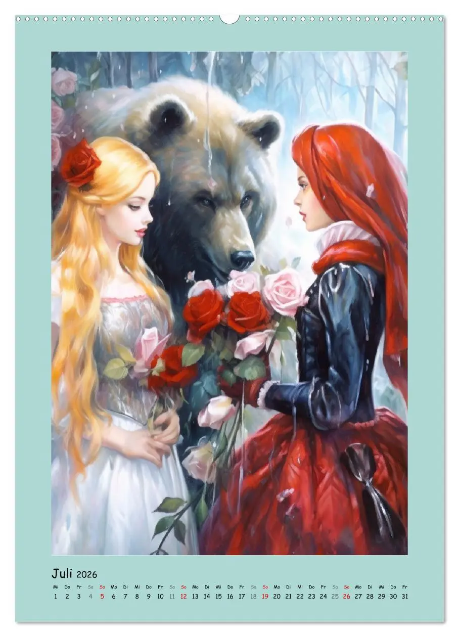 Bild: 9783516316636 | Zauberhafte Märchenillustrationen im Romantik-Stil (Wandkalender...