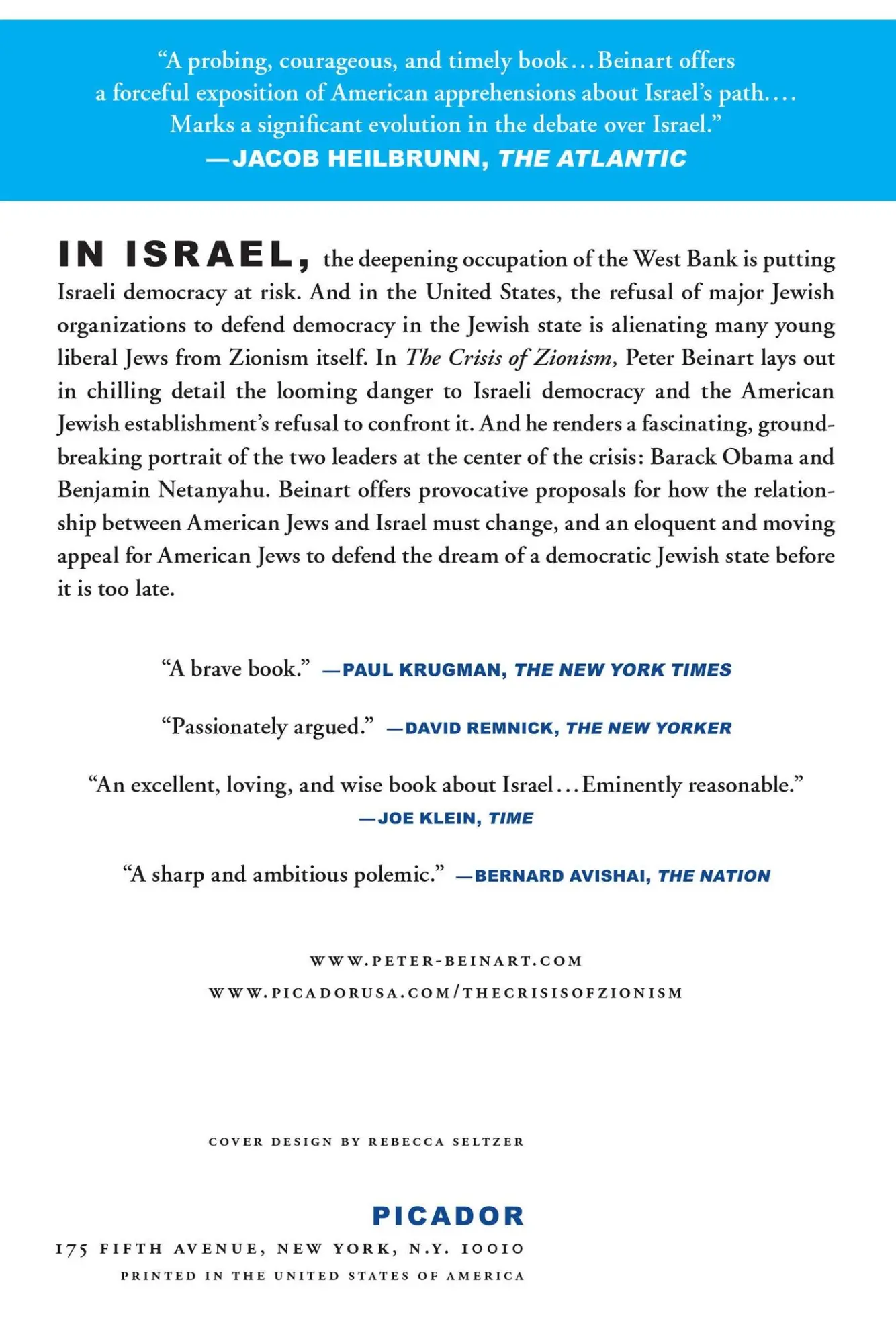 Rückseite: 9781250026736 | Crisis of Zionism | Peter Beinart | Taschenbuch | Englisch | 2013