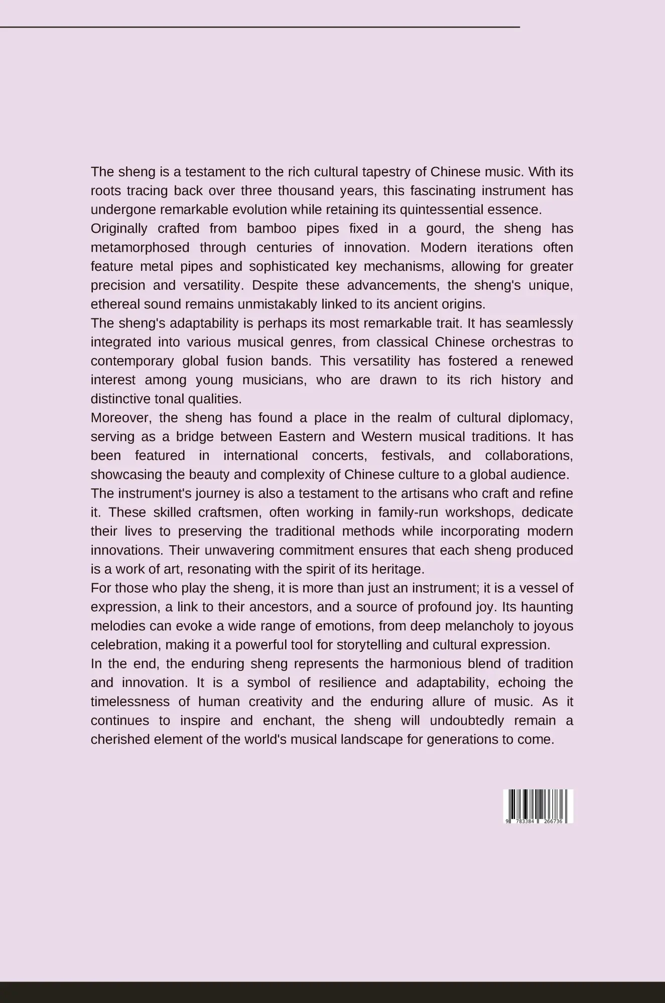 Rückseite: 9783384266736 | The Enduring Sheng: A Journey Through Innovation and Tradition | Buch