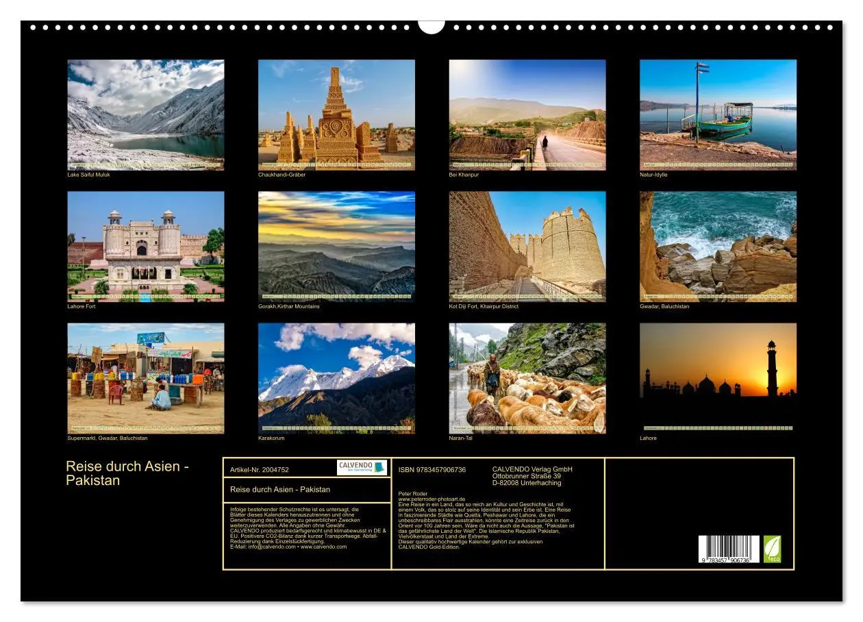 Bild: 9783457906736 | Reise durch Asien - Pakistan (Wandkalender 2026 DIN A2 quer),...
