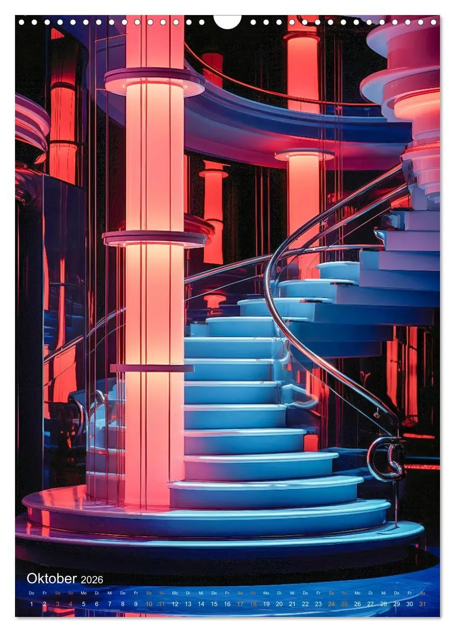 Bild: 9783516306736 | Treppen Architektur (Wandkalender 2026 DIN A3 hoch), CALVENDO...