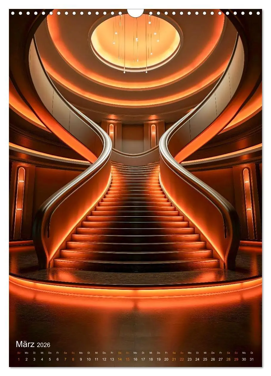 Bild: 9783516306736 | Treppen Architektur (Wandkalender 2026 DIN A3 hoch), CALVENDO...