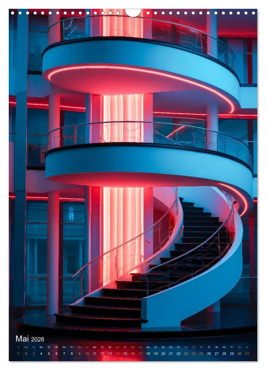 Bild: 9783516306736 | Treppen Architektur (Wandkalender 2026 DIN A3 hoch), CALVENDO...