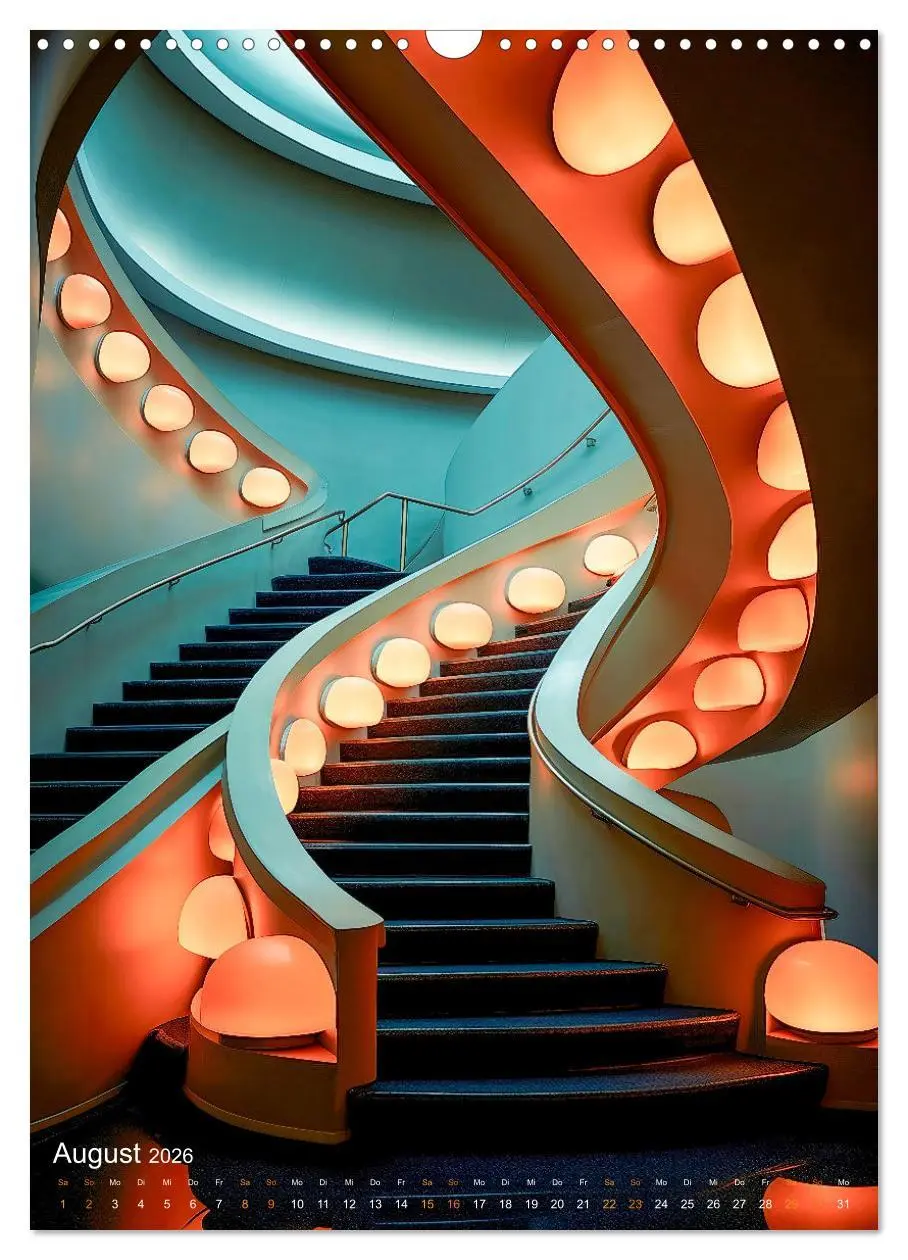 Bild: 9783516306736 | Treppen Architektur (Wandkalender 2026 DIN A3 hoch), CALVENDO...