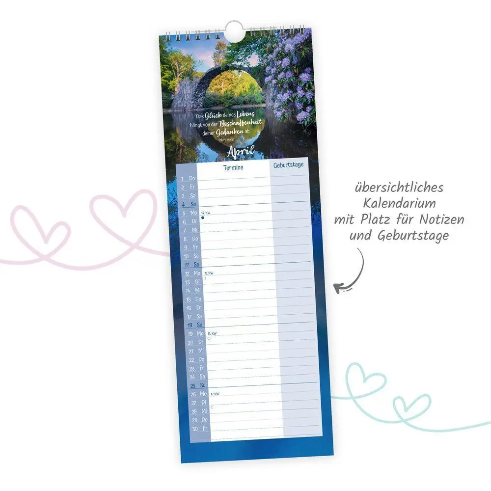Bild: 9783988026736 | TRÖTSCH - Maxi-Streifenkalender Zeit für mich 2027 | Wandkalender | KG