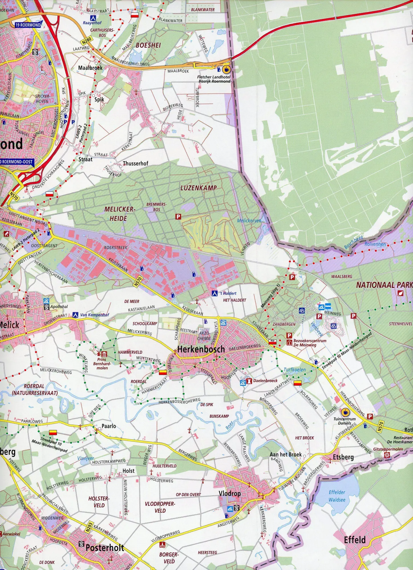 Bild: 9789018046736 | Meinweg. Herkenbosch. 1 : 33 000 | Wandelregiokaart | (Land-)Karte