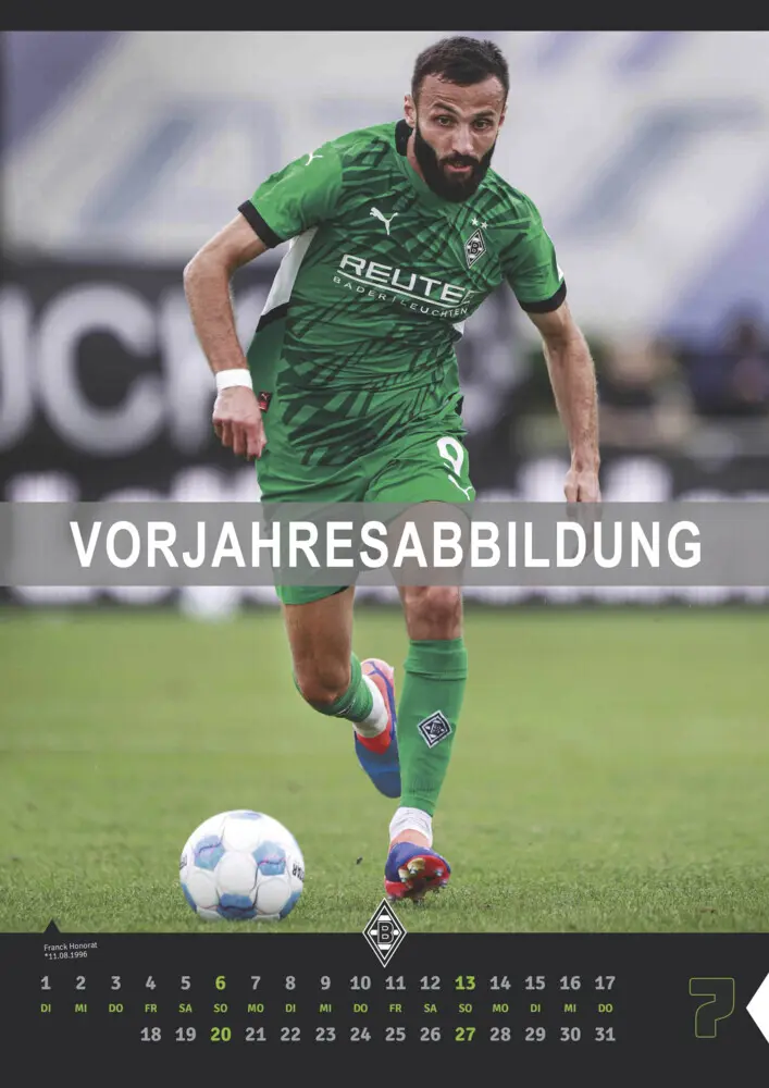 Bild: 4069095006836 | Borussia Mönchengladbach 2026 - Fußball-Kalender - Wand-Kalender -...
