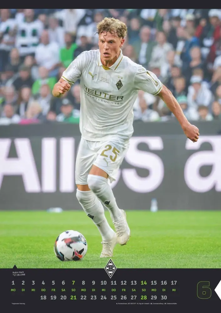 Bild: 4069095006836 | Borussia Mönchengladbach 2026 - Fußball-Kalender - Wand-Kalender -...