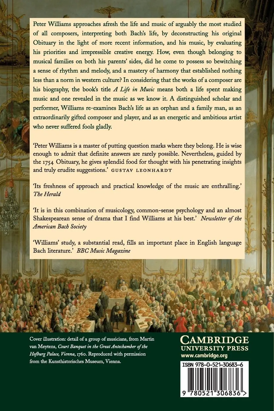 Rückseite: 9780521306836 | J. S. Bach | Peter Williams | Taschenbuch | Buch | Englisch | 2015