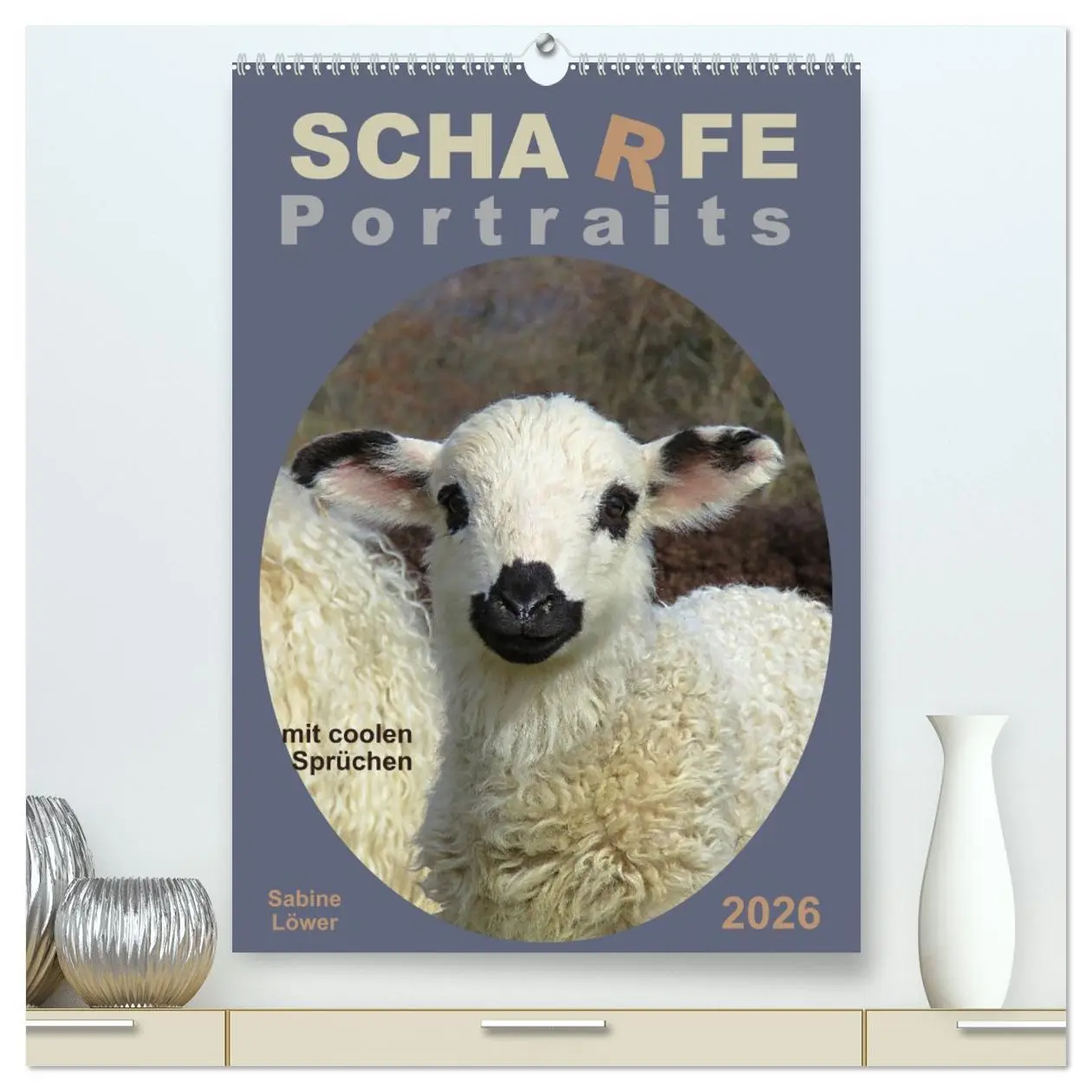 Cover: 9783516396836 | Scharfe Portraits (hochwertiger Premium Wandkalender 2026 DIN A2...