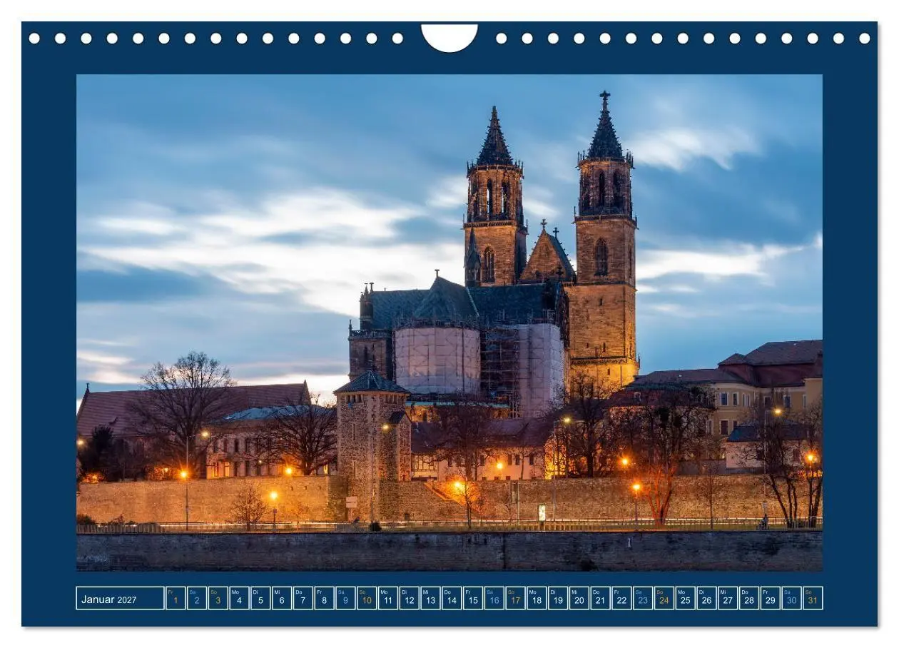 Bild: 9783569486836 | Magdeburg (Wandkalender 2027 DIN A4 quer), CALVENDO Monatskalender