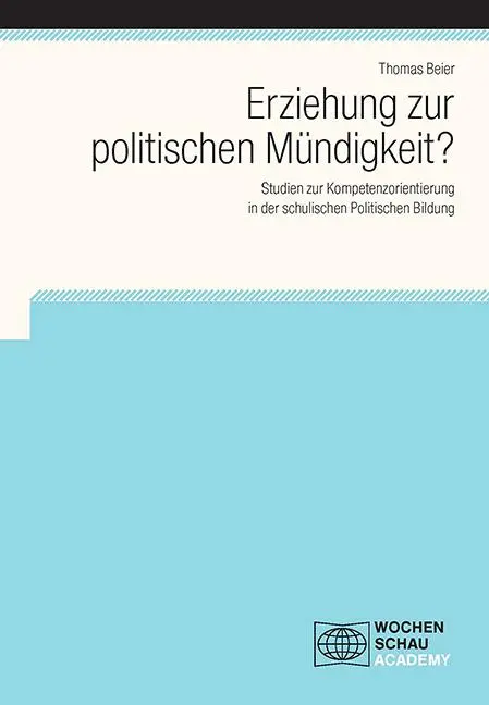 Cover: 9783734406836 | Erziehung zur politischen Mündigkeit? | Thomas Beier | Taschenbuch