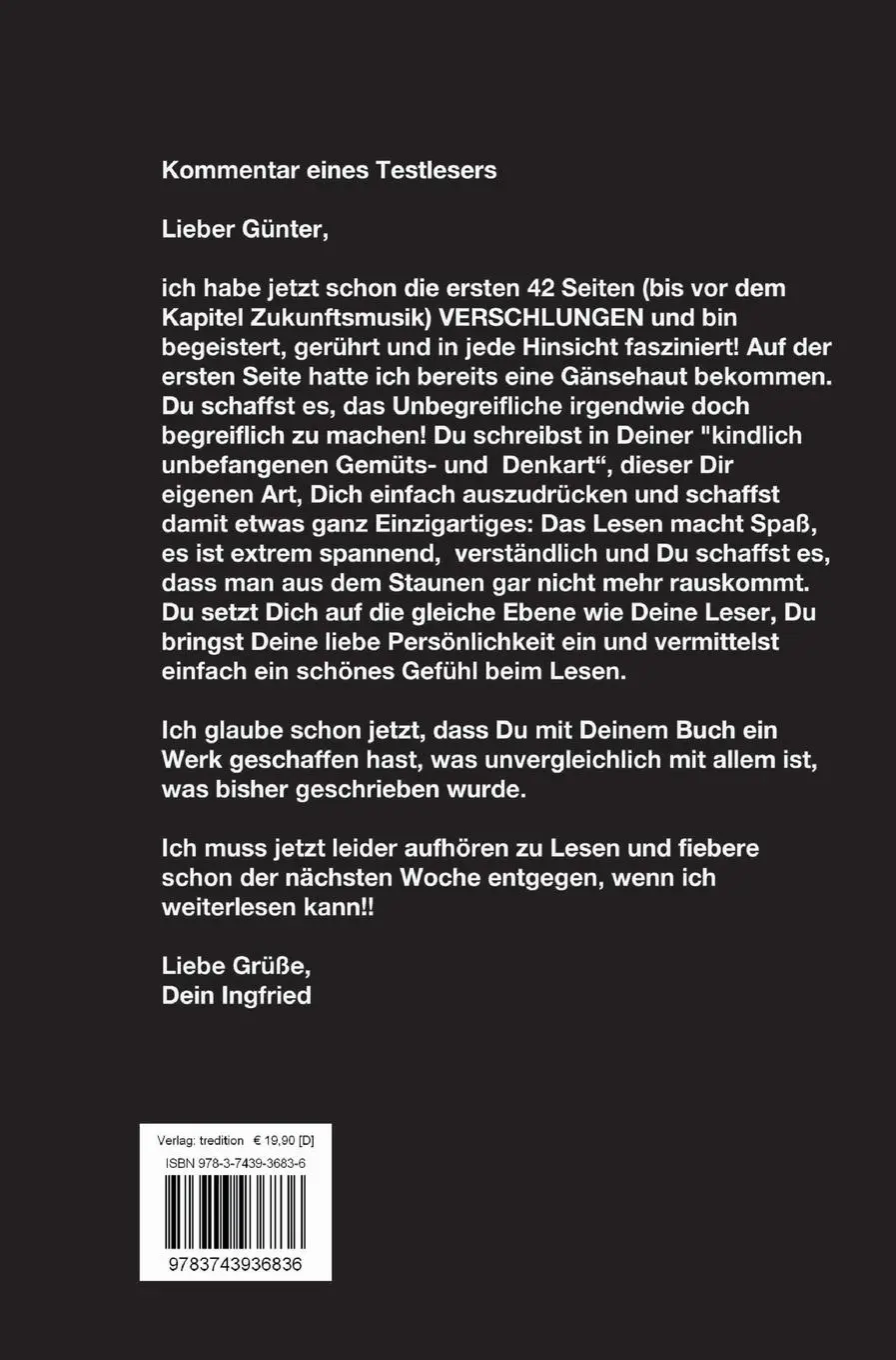 Rückseite: 9783743936836 | Gedanken über Zeit und Raum | Günter Förster | Buch | 252 S. | Deutsch