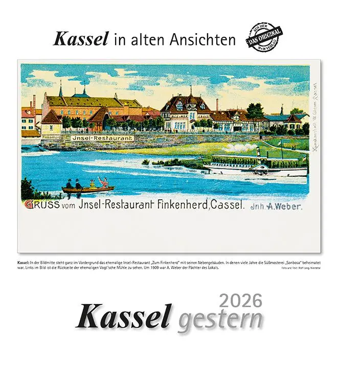 Cover: 9783961666836 | Kassel gestern 2026 | Kassel in alten Ansichten | Kalender | 13 S.
