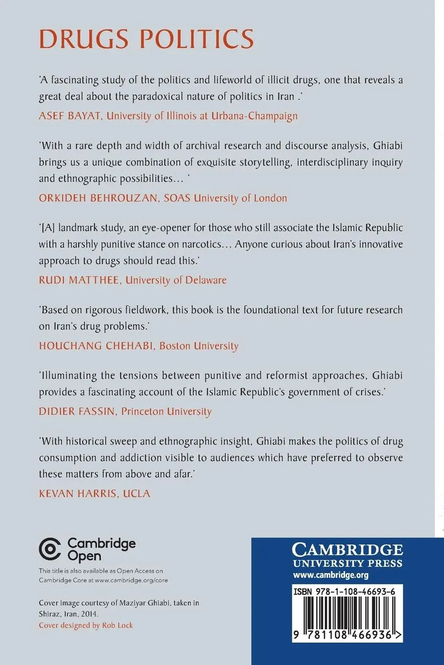 Rückseite: 9781108466936 | Drugs Politics | Maziyar Ghiabi | Taschenbuch | Englisch | 2021