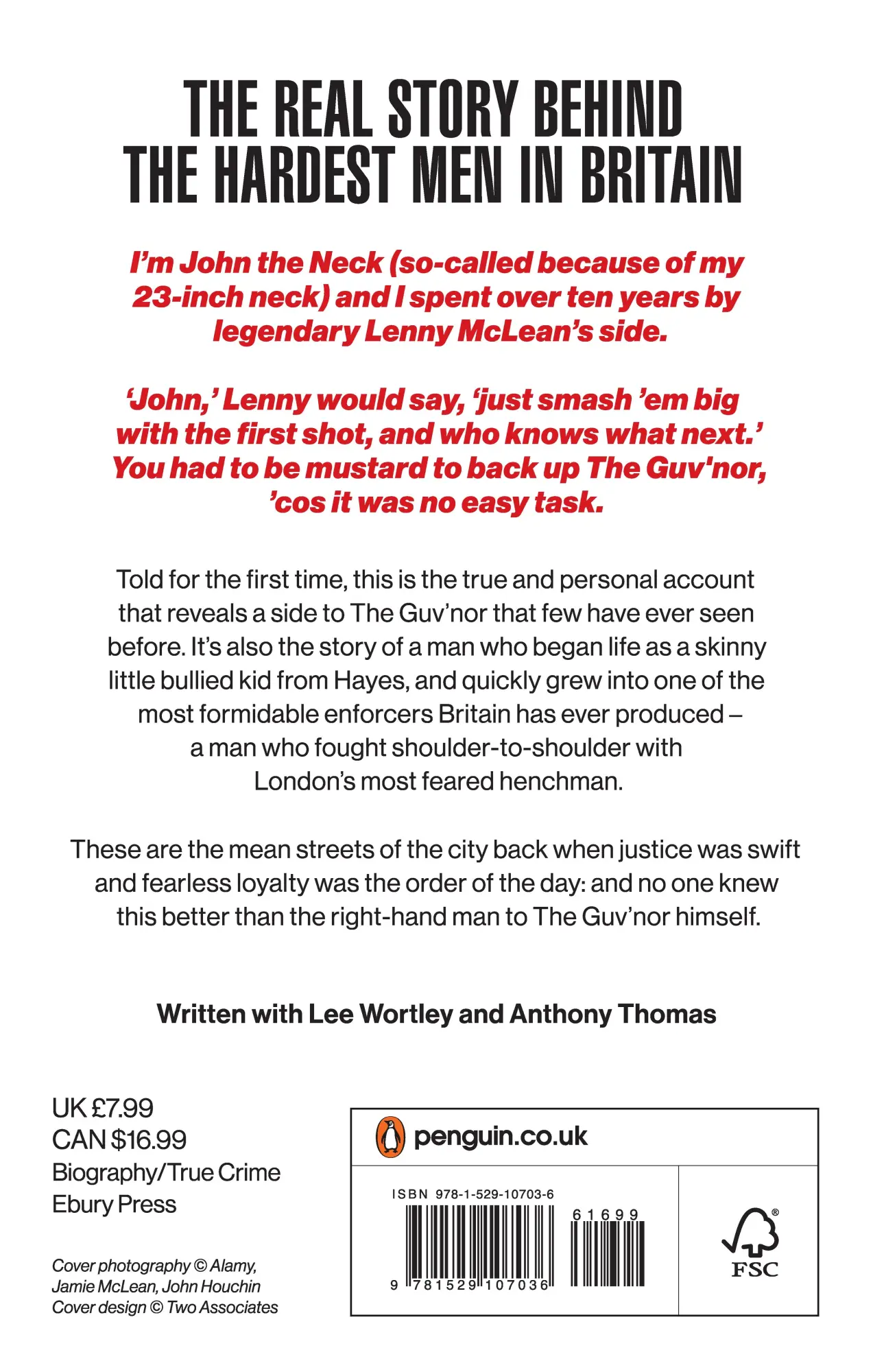 Rückseite: 9781529107036 | The Guv'nor and Me | My Life with Lenny McLean | Houchin (u. a.)