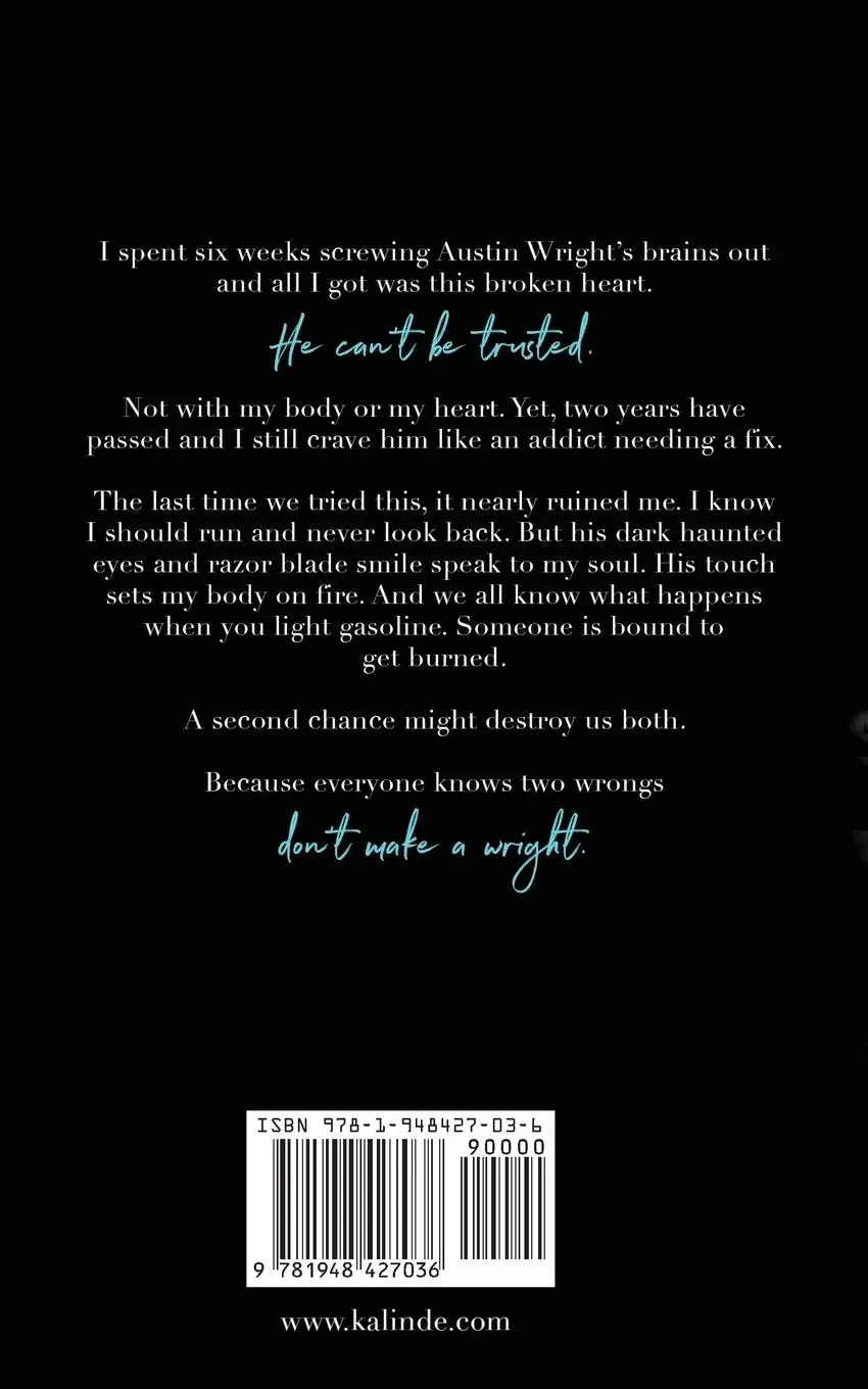 Rückseite: 9781948427036 | The Wright Mistake | K. A. Linde | Taschenbuch | Englisch | 2017