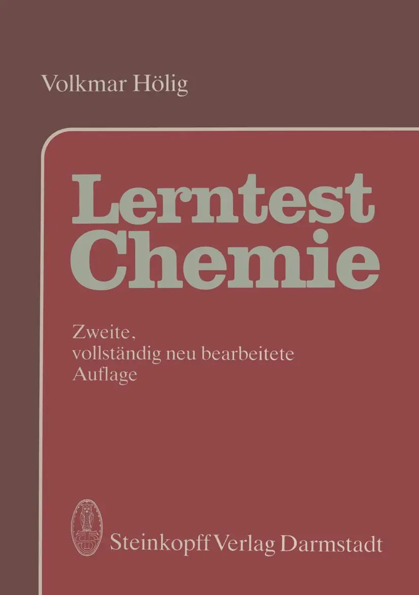 Cover: 9783798507036 | Lerntest Chemie | Allgemeine Anorganische und Organische Chemie | Buch