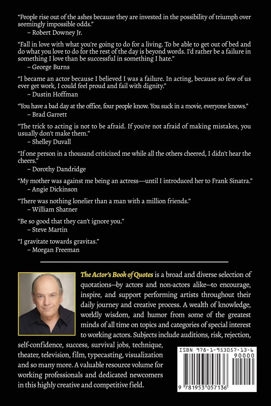 Rückseite: 9781953057136 | The Actor's Book of Quotes | Mike Kimmel | Taschenbuch | Englisch