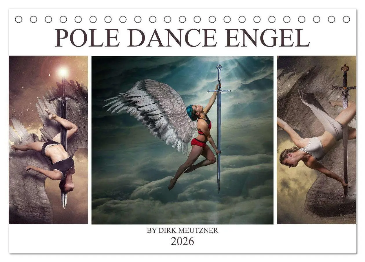 Cover: 9783457867136 | Pole Dance Engel (Tischkalender 2026 DIN A5 quer), CALVENDO...